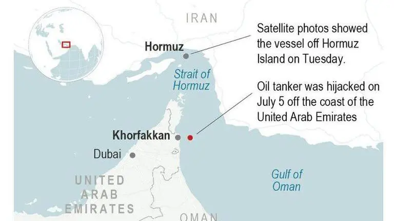 UN agency: US-sought tanker 'hijacked' off UAE now in Iran