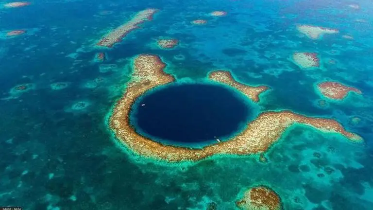 NASA satellite data helps scientists evaluate risks faced by Belize coral reef Barrier reef