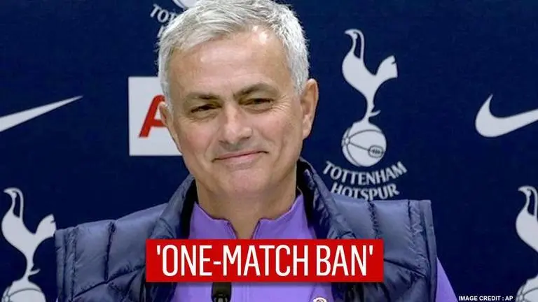 Jose Mourinho handed one-match ban from European competition for Spurs' late kick-off Jose Mourinho
