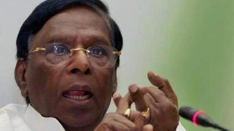 Puducherry: Ignoring directives of Lt Guv Kiran Bedi, CM V Narayanasamy presents budget Puducherry