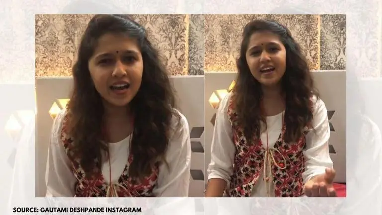 Gautami Deshpande sings classical song 'Thakle re Nandlala', fans 'love her voice' Gautami Deshpande
