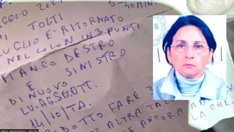 Sister of Italy's top mafia boss Matteo Denaro arrested after discovery of secret notes Sicilian mafia