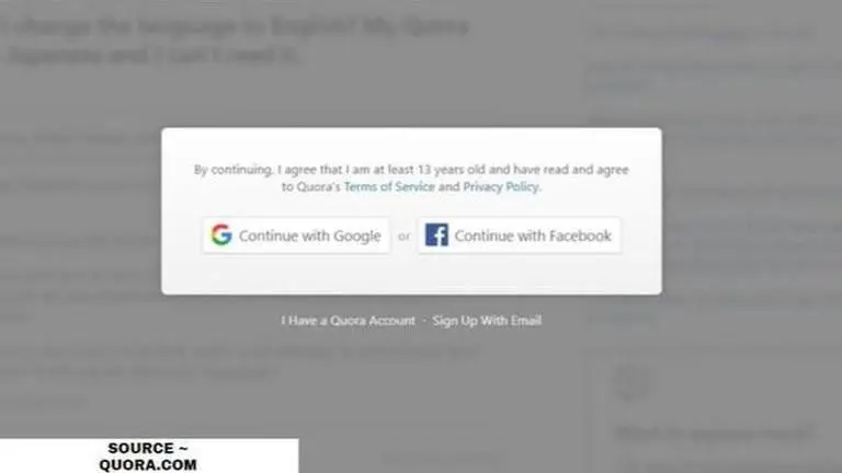 how to change language in quora