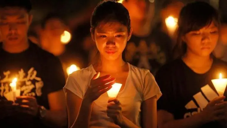 Hong Kong police arrest 6 activists for holding vigil to honour Tiananmen Massacre victims Tiananmen Square massacre