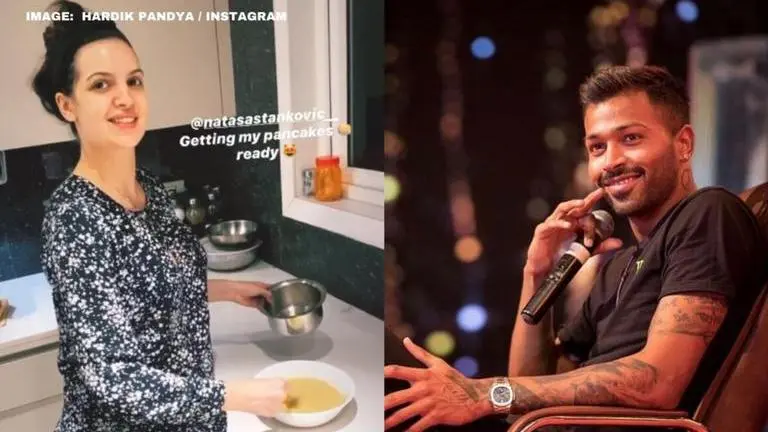 Hardik Pandya gets special homemade pancakes from fiancee Natasa Stankovic; watch video Hardik Pandya