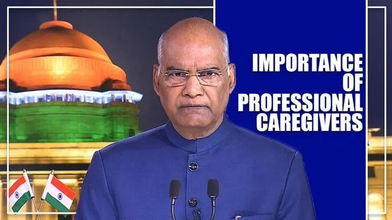 Prez Kovind: Nursing institutions can consider developing training plans for care-givers President Kovind