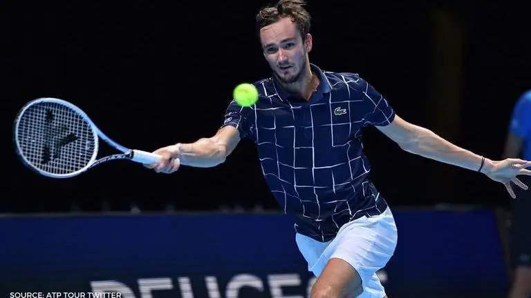 Daniil Medvedev qualifies for first ATP Finals semi-final by beating Novak Djokovic: Watch Daniil Medvedev