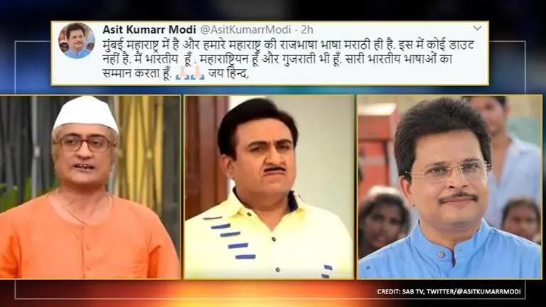 'Taarak Mehta' creator tweets on 'Mumbai's language is Hindi' row; MNS & netizens miffed 'Taarak Mehta' creator tweets after 'Mumbai language is Hindi' row, netizens not pleased
