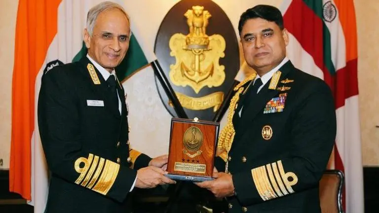 Navy Chief meets Bangladeshi counterpart navy chief