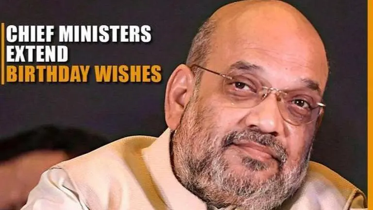 As HM Amit Shah turns 55, political leaders extend their wishes Amit Shah