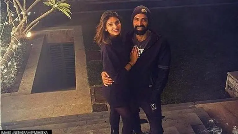 Rana Daggubati shares adorable picture with wife Miheeka Bajaj on her b'day; latter reacts Rana Daggubati, Miheeka