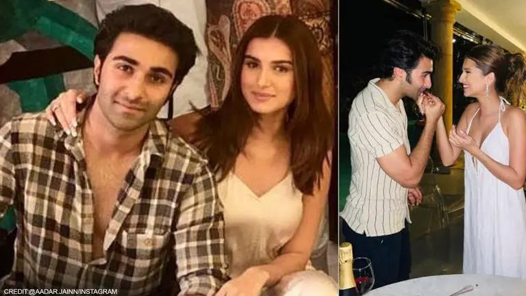Tara Sutaria, Aadar Jain, Aadar Jain birthday pictures, Aadar Jain with girlfriend Tara Sutaria