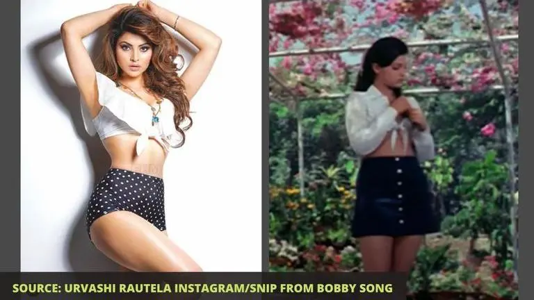 Urvashi Rautela's pic reminds us of Dimple Kapadia's famous look from 'Bobby' Urvashi Rautela