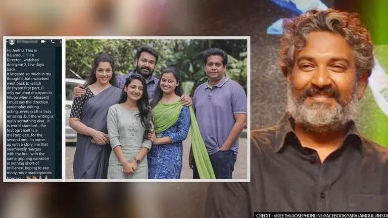 'Drishyam 2' leaves 'Baahubali' director Rajamouli dazzled ; Jeethu Joseph shares text