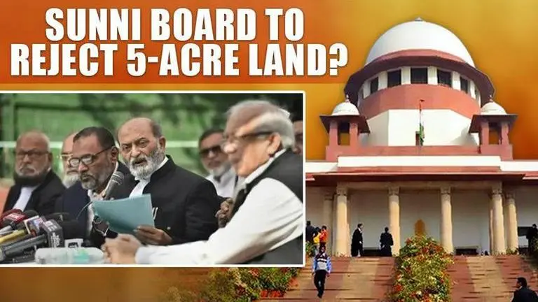 Ayodhya case: Sunni Waqf Board may reject 5-acre land; final decision on Nov 26 Ayodhya