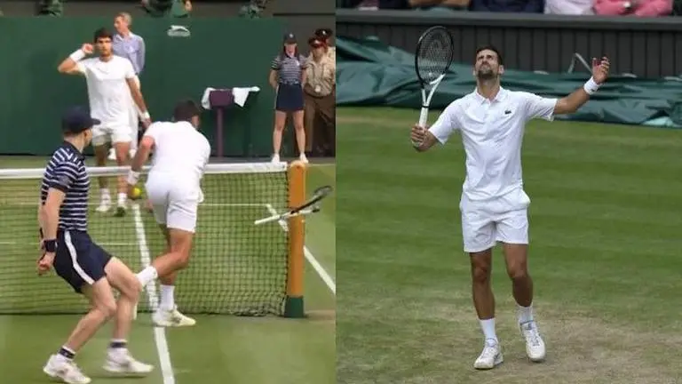 Novak Djokovic handed a hefty fine for smashing racquet on net-post during Wimbledon Final