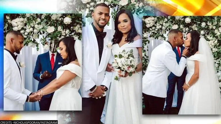 Nicholas Pooran ties knot with Alyssa Miguel; KL Rahul, David Warner extend wishes Nicholas Pooran, IPL 2021, IPL, Punjab Kings, Nicholas Pooran wedding, Alyssa Miguel