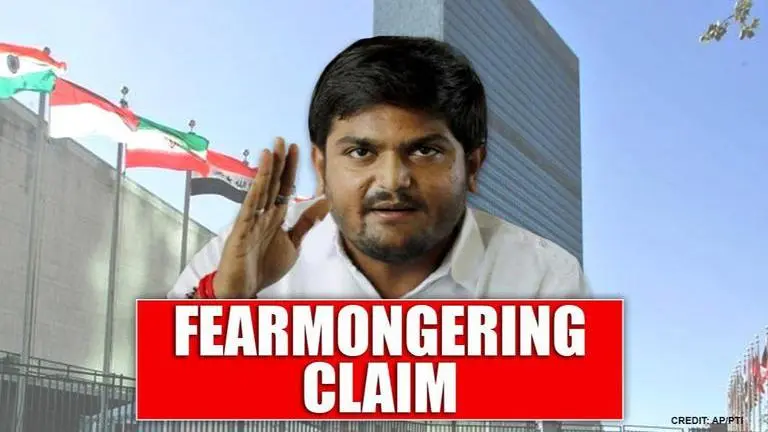 Hardik Patel fearmongers; cites United Nations to claim Covid will set India back 10 years Hardik Patel