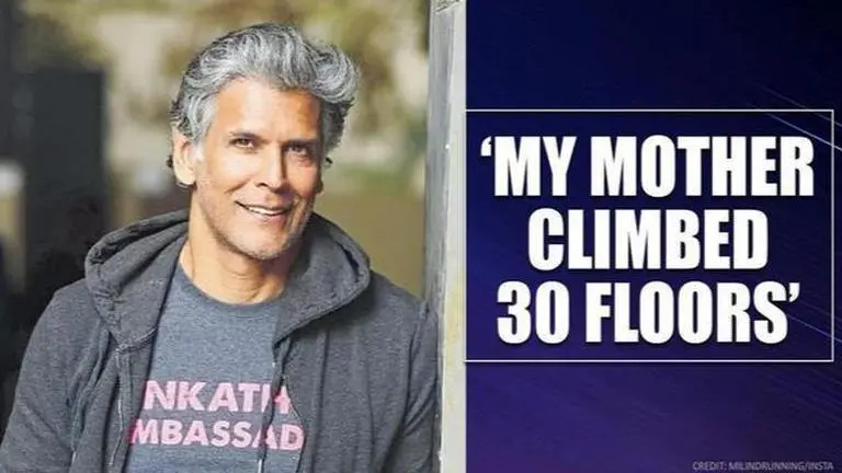 Milind Soman climbs 4000 stairs equivalent to about 200 floors in 85 mins; Watch Milind Soman
