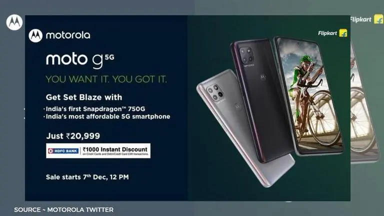 Moto G 5G launched today! Know price in India, specs, features moto g 5g