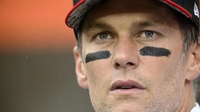 Tom Brady touches down in Birmingham and meets some of the locals in a pub before match Tom Brady