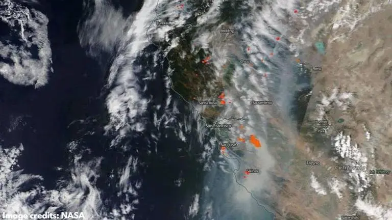 NASA's Suomi NPP satellite captures North California wildfires from space NASA