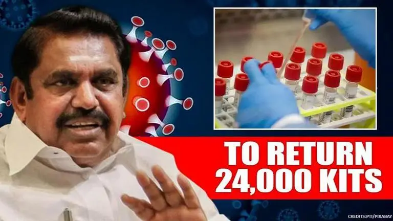 Tamil Nadu to return 24,000 rapid testing kits procured from two Chinese firms Tamil Nadu