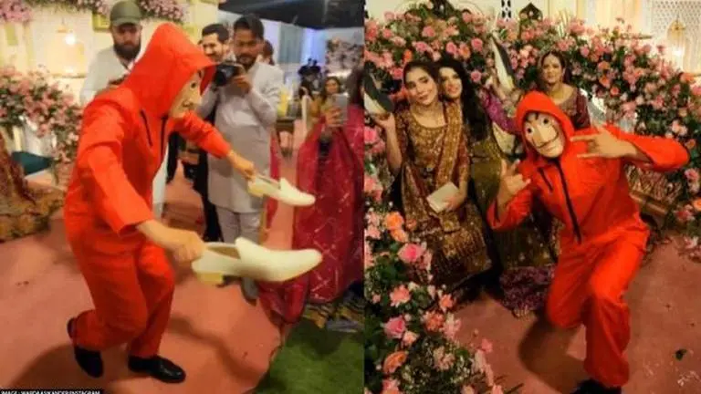 Pakistani bride's brother pulls off Money Heist-style 'Joota Chupai', video goes viral Pakistan