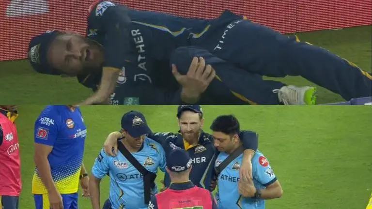 CSK vs GT: Kane Williamson brilliant effort saves six but likely ends his IPL 2023 season Kane Williamson injures himself