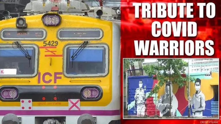 Paying tributes, Western Railways paints murals of COVID warriors outside raliway station Western Railways