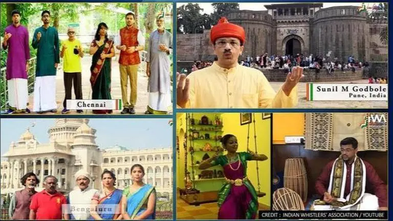 Indian Whistlers Association recreate 'Mile Sur Mera Tumhara' on Republic day eve Indian Whistlers Association