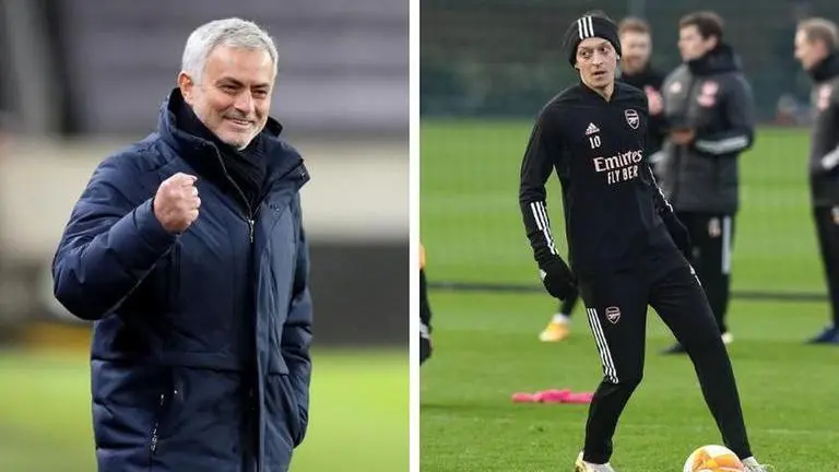 Jose Mourinho hits back at Mesut Ozil after German mocks Tottenham on Twitter jose mourinho
