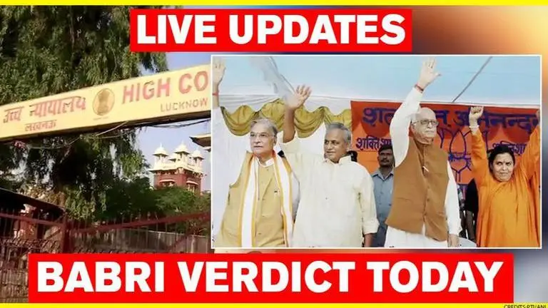 Babri Mosque Demolition Case LIVE UPDATES: Advani, Joshi, Uma Bharti & others acquitted babri masjid