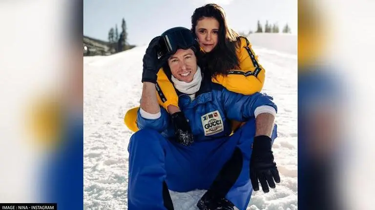 Nina Dobrev cheers for boyfriend Shaun White as he bids farewell to his Olympics journey nina dobrev