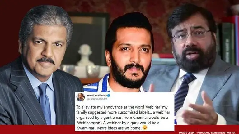 Riteish Deshmukh, Harsh Goenka give hilarious response to Anand Mahindra's 'Webinar' tweet Riteish Deshmukh