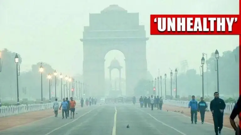 Delhi Pollution: 'Air quality remains in the 'Unhealthy' category' Delhi pollution