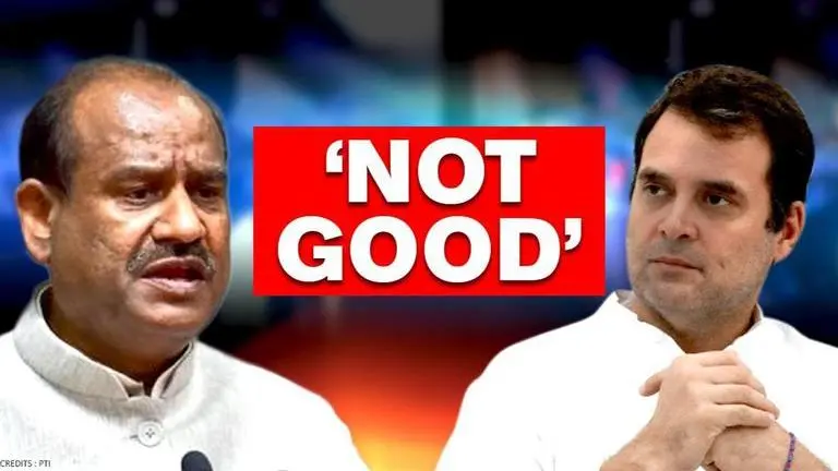 'Not right to question Chair outside House': LS Speaker Om Birla pulls up Rahul Gandhi Lok Sabha