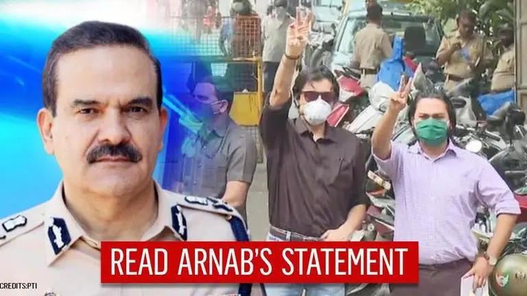 Arnab fires statement of intent as Param Bir Singh intensifies attack on Team Republic Arnab Goswami