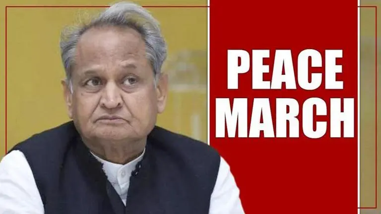 Rajasthan CM Ashok Gehlot to participate in Peace March in Jaipur on Sunday Ashok