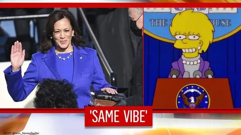 'The Simpsons' predicted Kamala Harris' purple inauguration outfit 21-years ago? The Simpsons