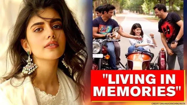 Sanjana Sanghi posts BTS gem for Sushant's fans, recalls 'days of endless laughter on set' sanjana sanghi