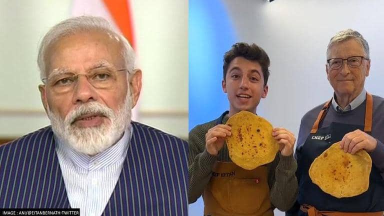 PM Modi lauds Bill Gates' almost-perfect roti, suggests millets as ...