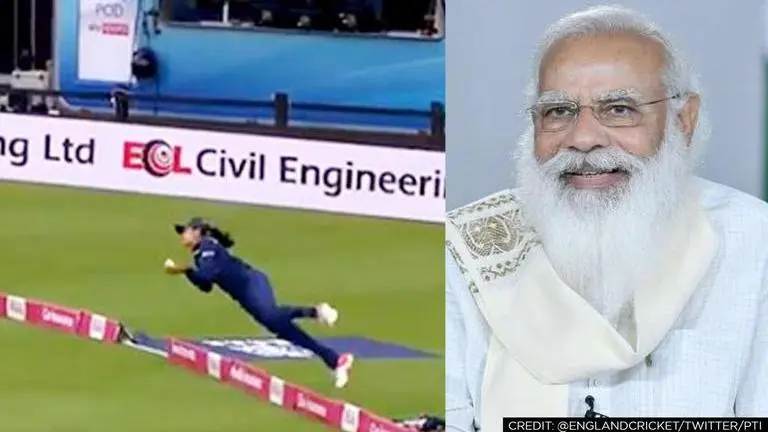 PM Modi lauds Harleen Deol's stunning catch during T20I vs England; calls it 'phenomenal' PM Modi, Harleen Deol