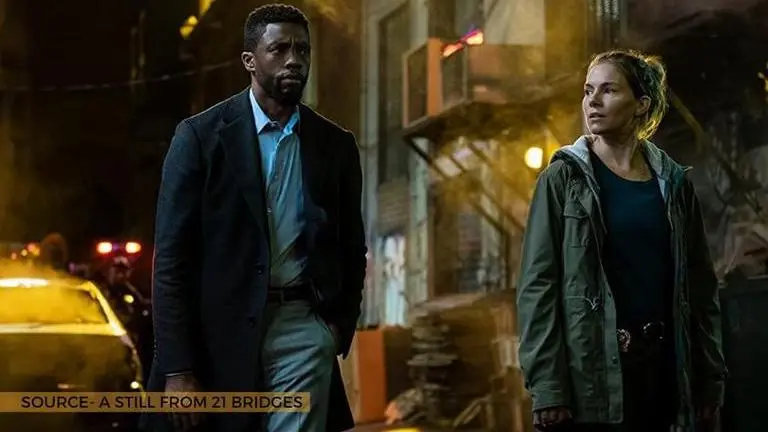 Chadwick Boseman took pay-cut so that Sienna Miller could join '21 Bridges' cast Chadwick Boseman