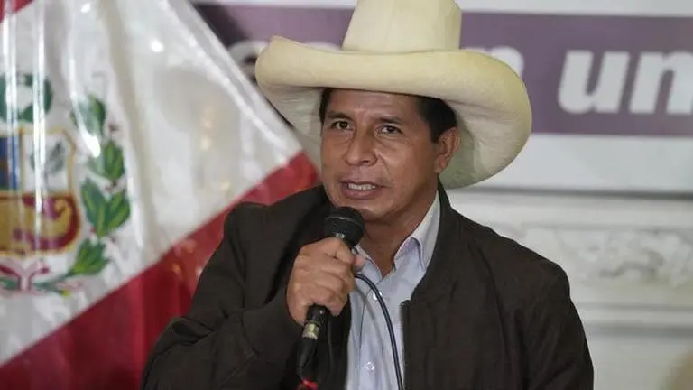 Left party voters in Peru demand election results Pedro Castillo ,Peru,