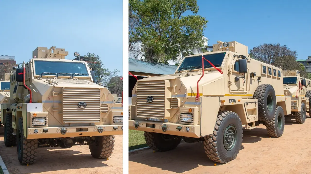 Manipur Police Gets Tata's Mine-Protected Quick Reaction Fighting Vehicles to Enhance Security Tata Advanced Systems made QRFVs