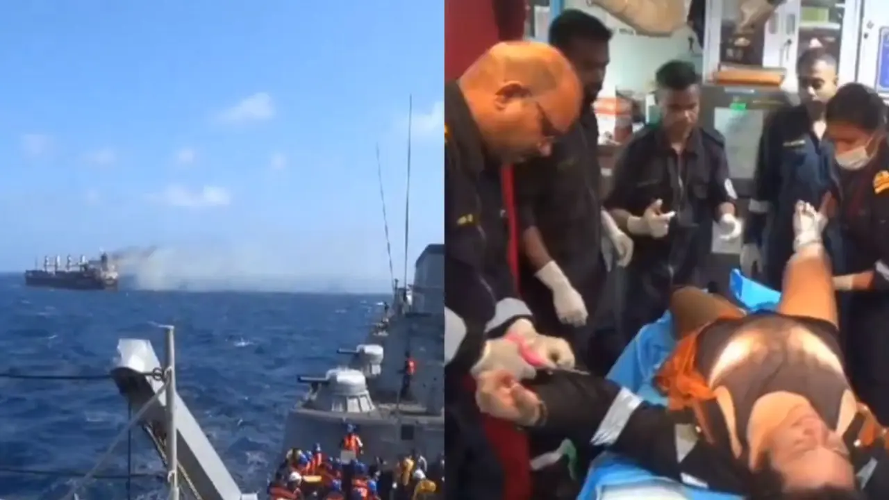 Indian Navy Rescues Crew of 21 with Critical Injuries After Houthi Strike Hits Ship in Gulf of Aden INS Kolkata rescued a crew of 21 from the Barbados-flagged bulk carrier MV True Confidence