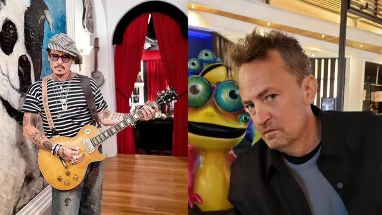 Unseen Photo of the Day: A young Matthew Perry smiles gleefully beside young Johnny Depp matthew perry