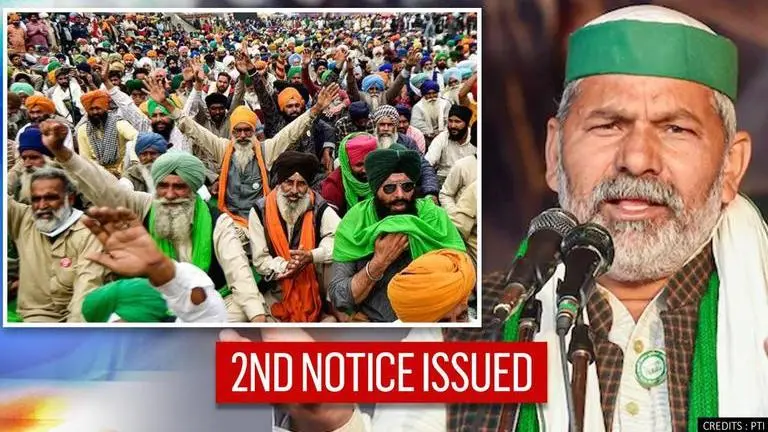 Delhi Violence: 2nd notice issued by SIT of Crime Branch to 9 farmer leaders Rakesh Tikait