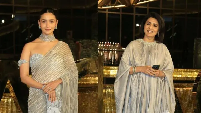 Alia Bhatt, Neetu Kapoor look stunning as they twin at NMACC event Alia Bhatt